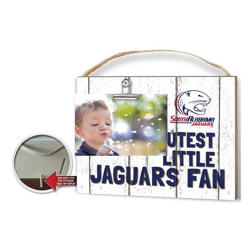 Cutest Little Weathered Logo Clip Photo Frame University of Southern Alabama Jaguars