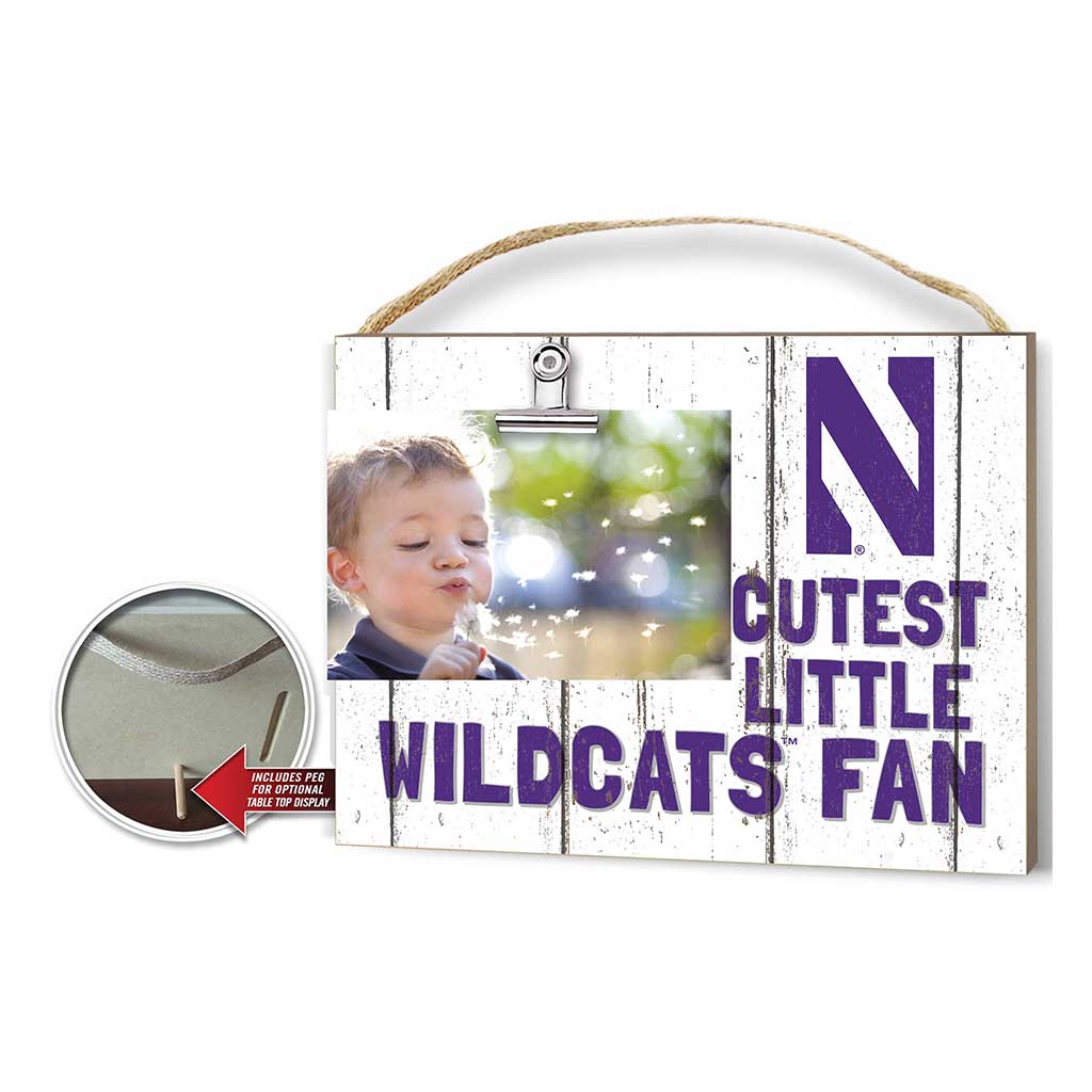 Cutest Little Weathered Logo Clip Photo Frame Northwestern University - Chicago Wildcats