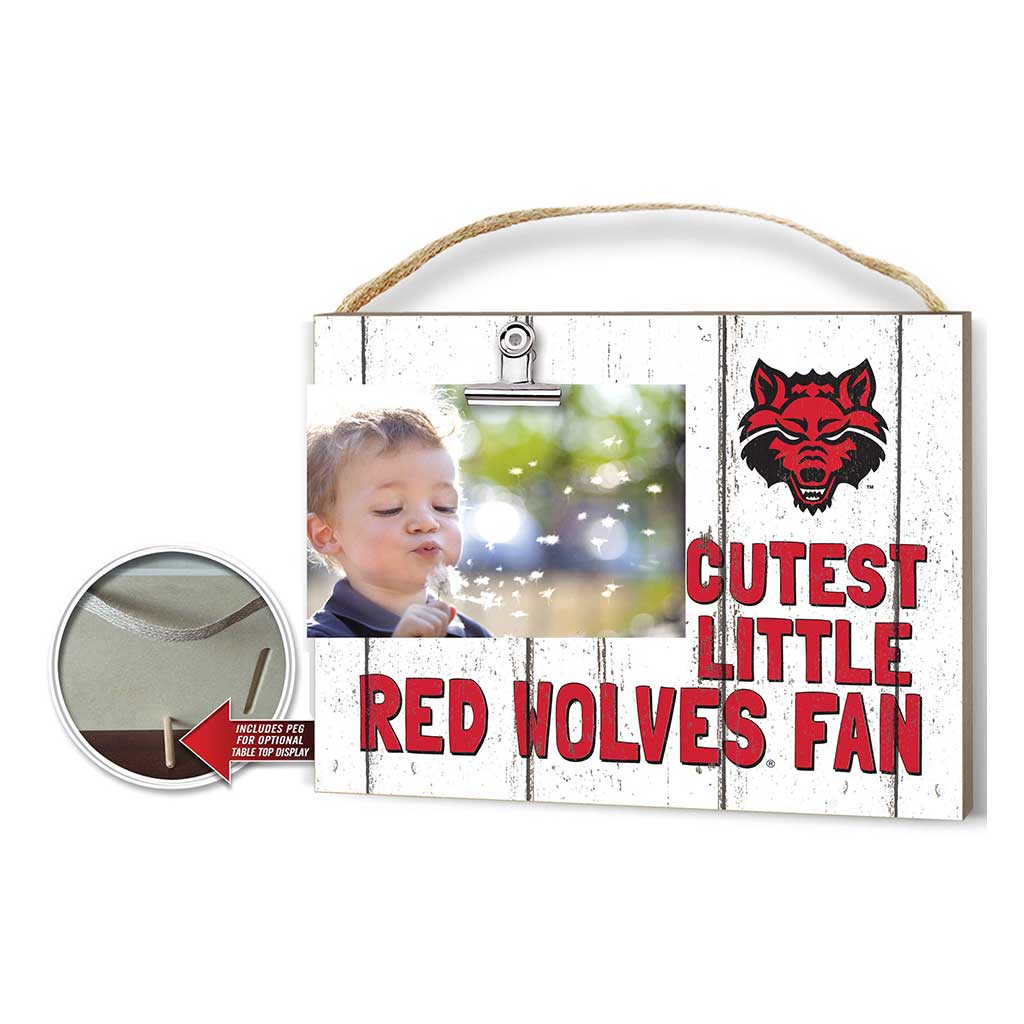 Cutest Little Weathered Logo Clip Photo Frame Arkansas State Red Wolves