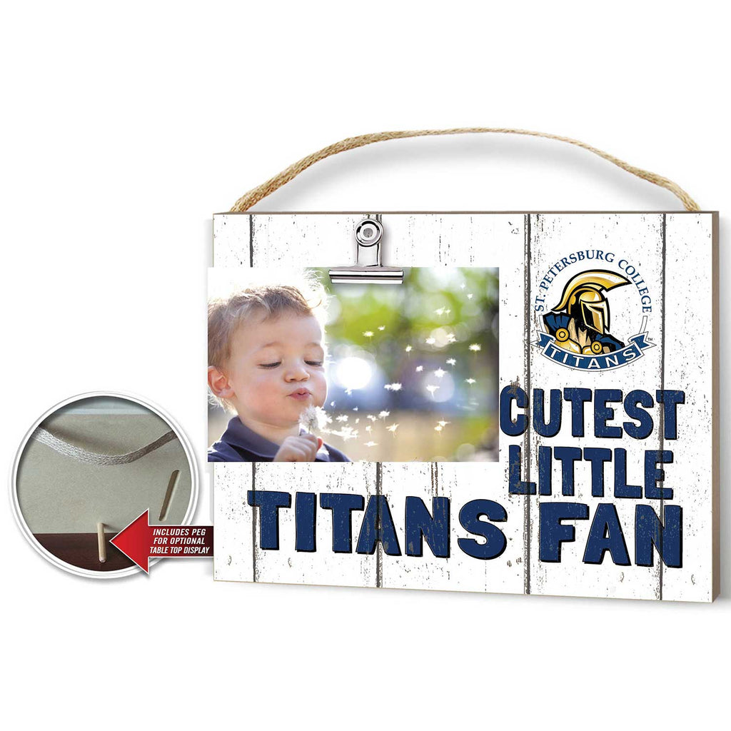 Cutest Little Weathered Logo Clip Photo Frame St. Petersburg College Titans