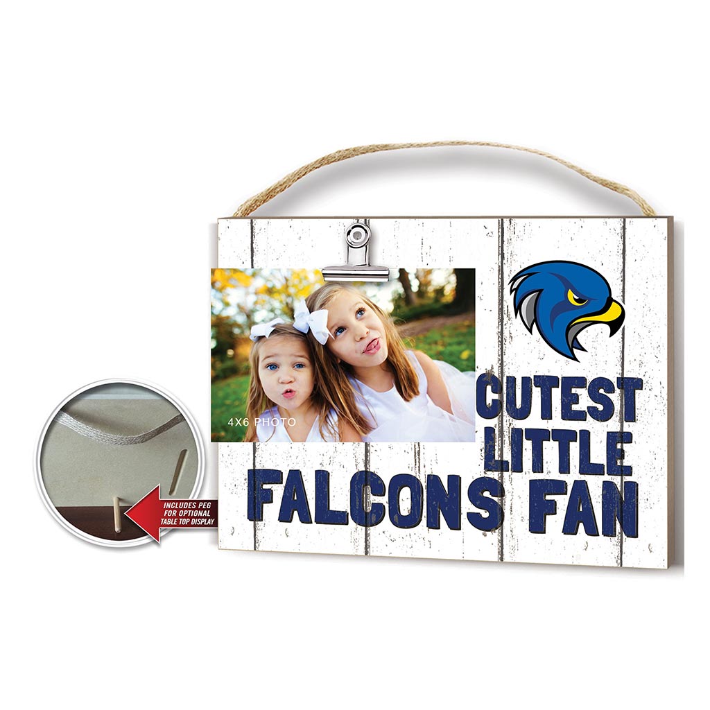 Cutest Little Weathered Logo Clip Photo Frame Bentley College Falcons