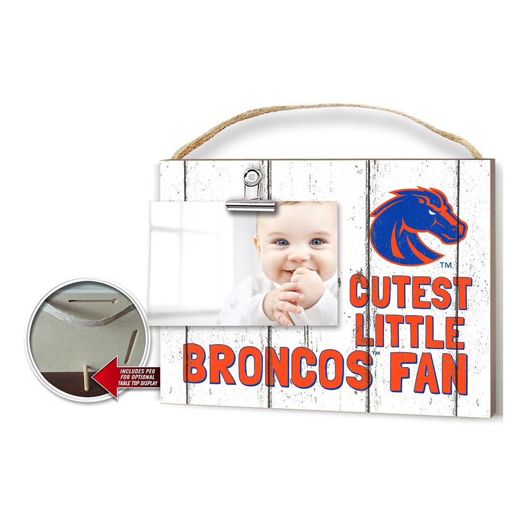 Cutest Little Weathered Logo Clip Photo Frame Boise State Broncos