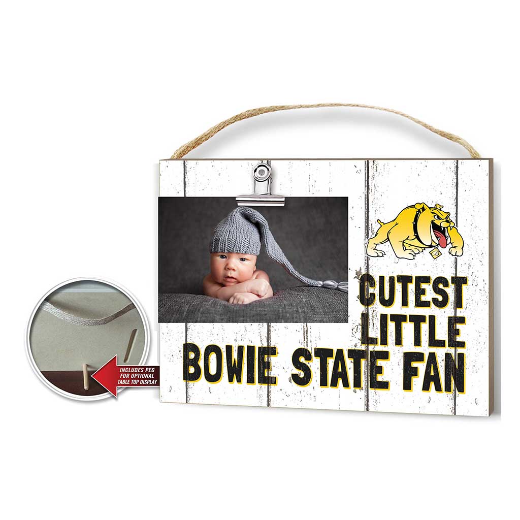 Cutest Little Weathered Logo Clip Photo Frame Bowie State Bulldogs