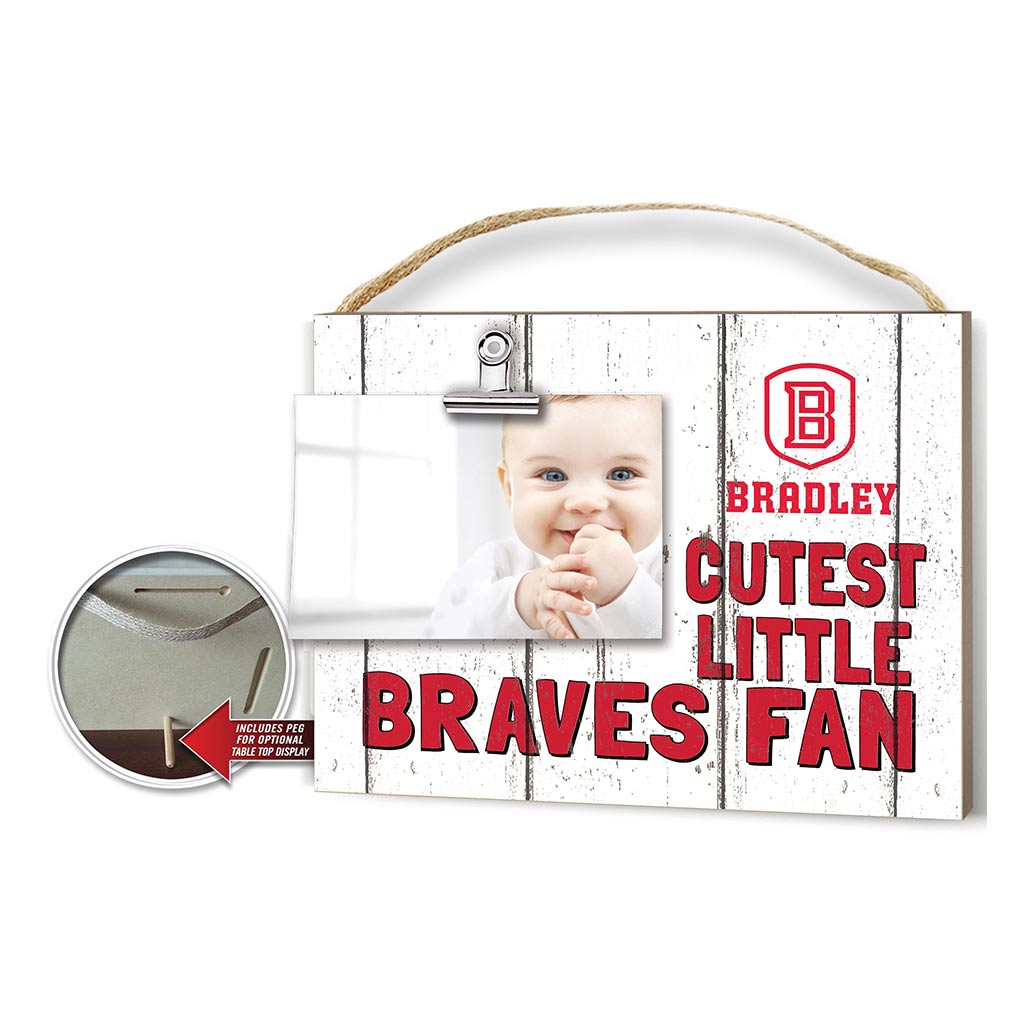 Cutest Little Weathered Logo Clip Photo Frame Bradley Braves