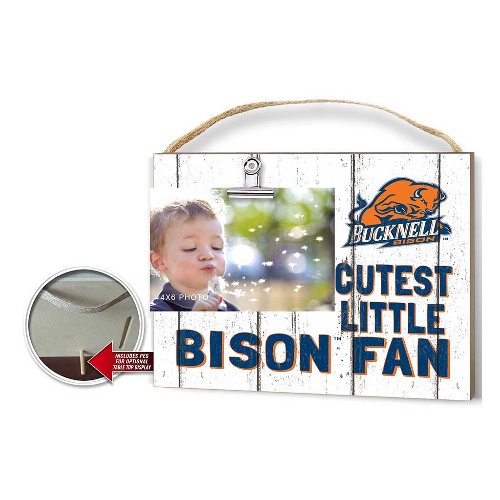 Cutest Little Weathered Logo Clip Photo Frame Bucknell Bison