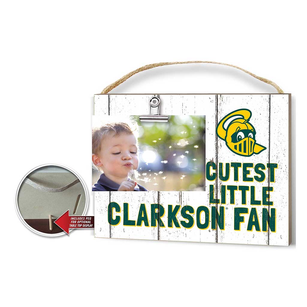Cutest Little Weathered Logo Clip Photo Frame Clarkson University Golden Knights