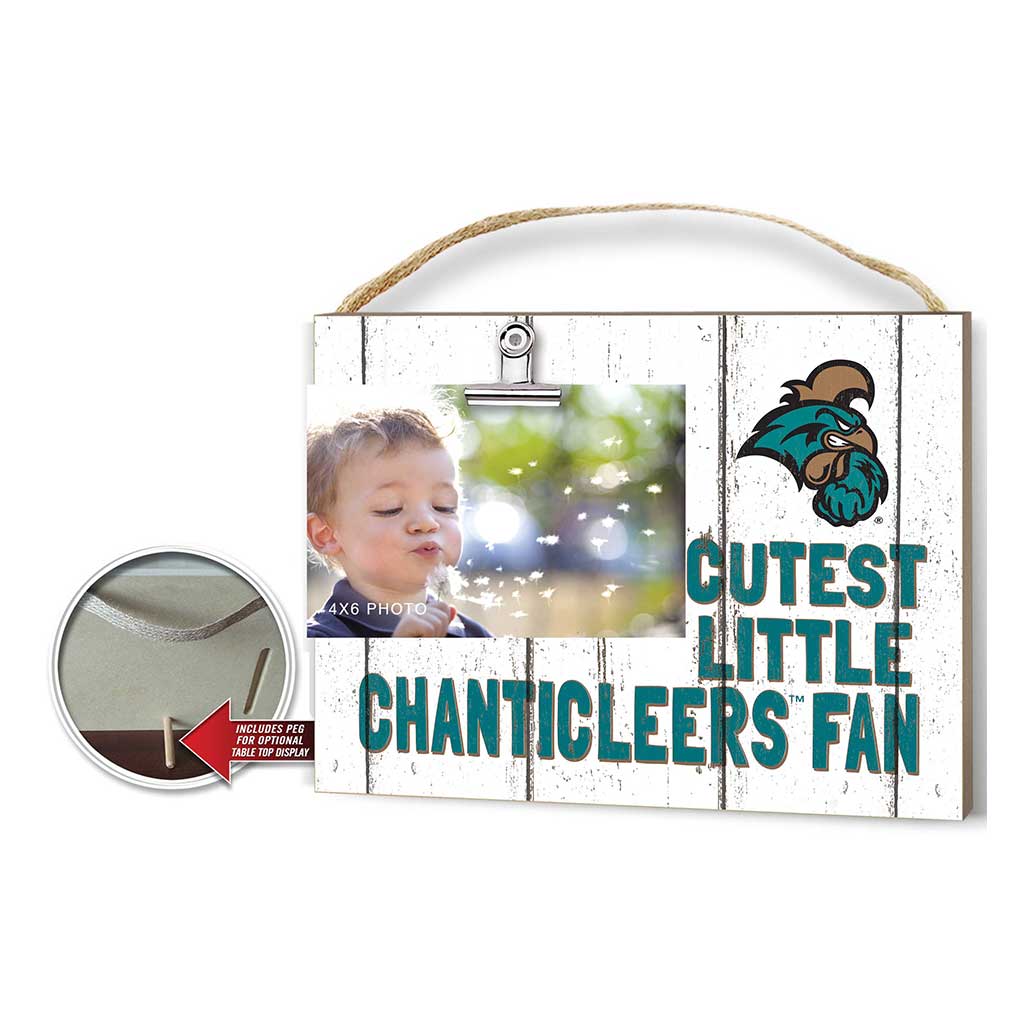 Cutest Little Weathered Logo Clip Photo Frame Coastal Carolina Chanticleers