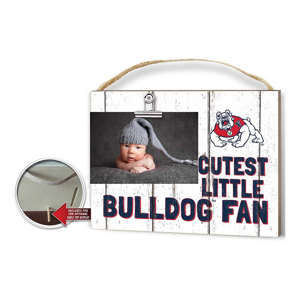 Cutest Little Weathered Logo Clip Photo Frame Fresno State Bulldogs