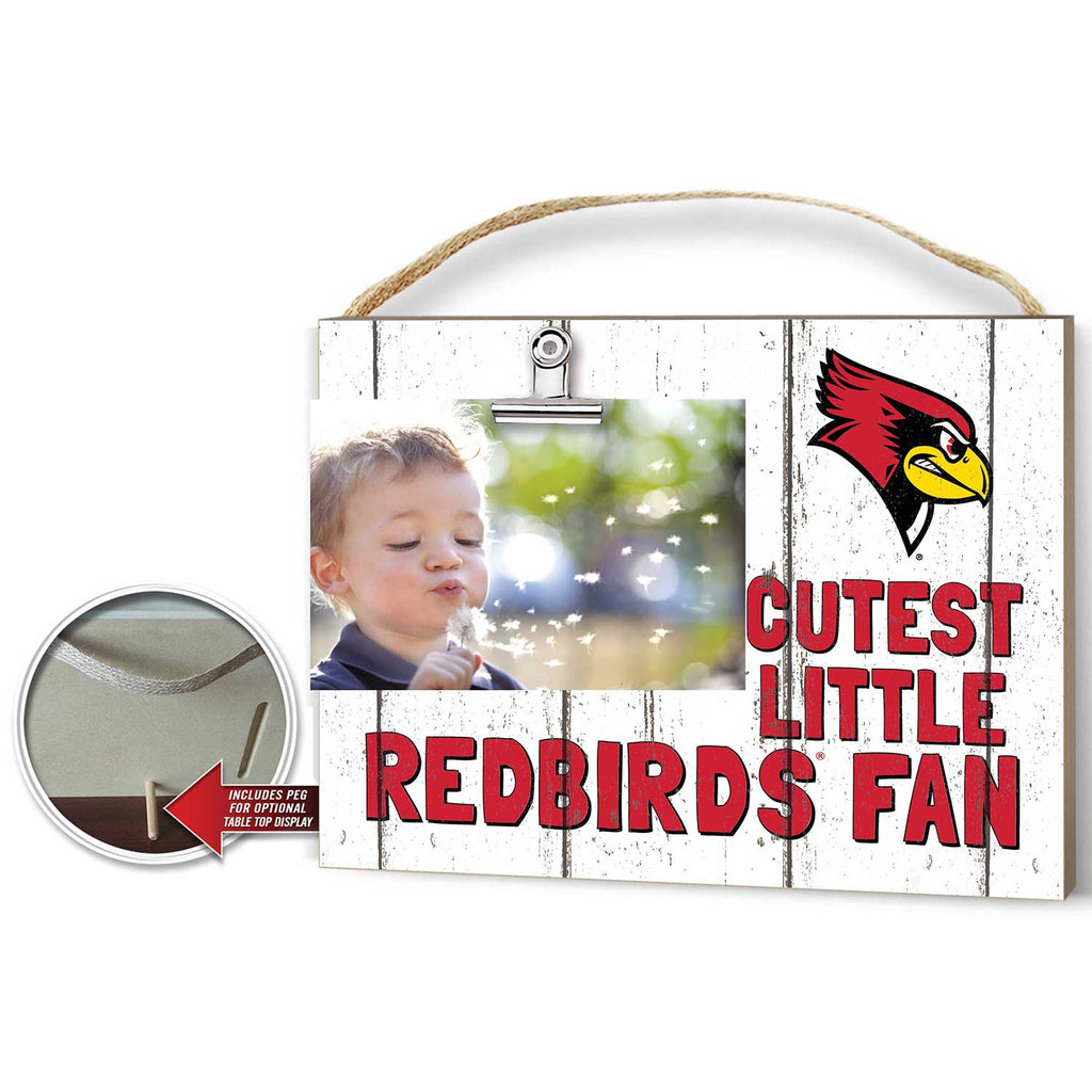 Cutest Little Weathered Logo Clip Photo Frame Illinois State Redbirds