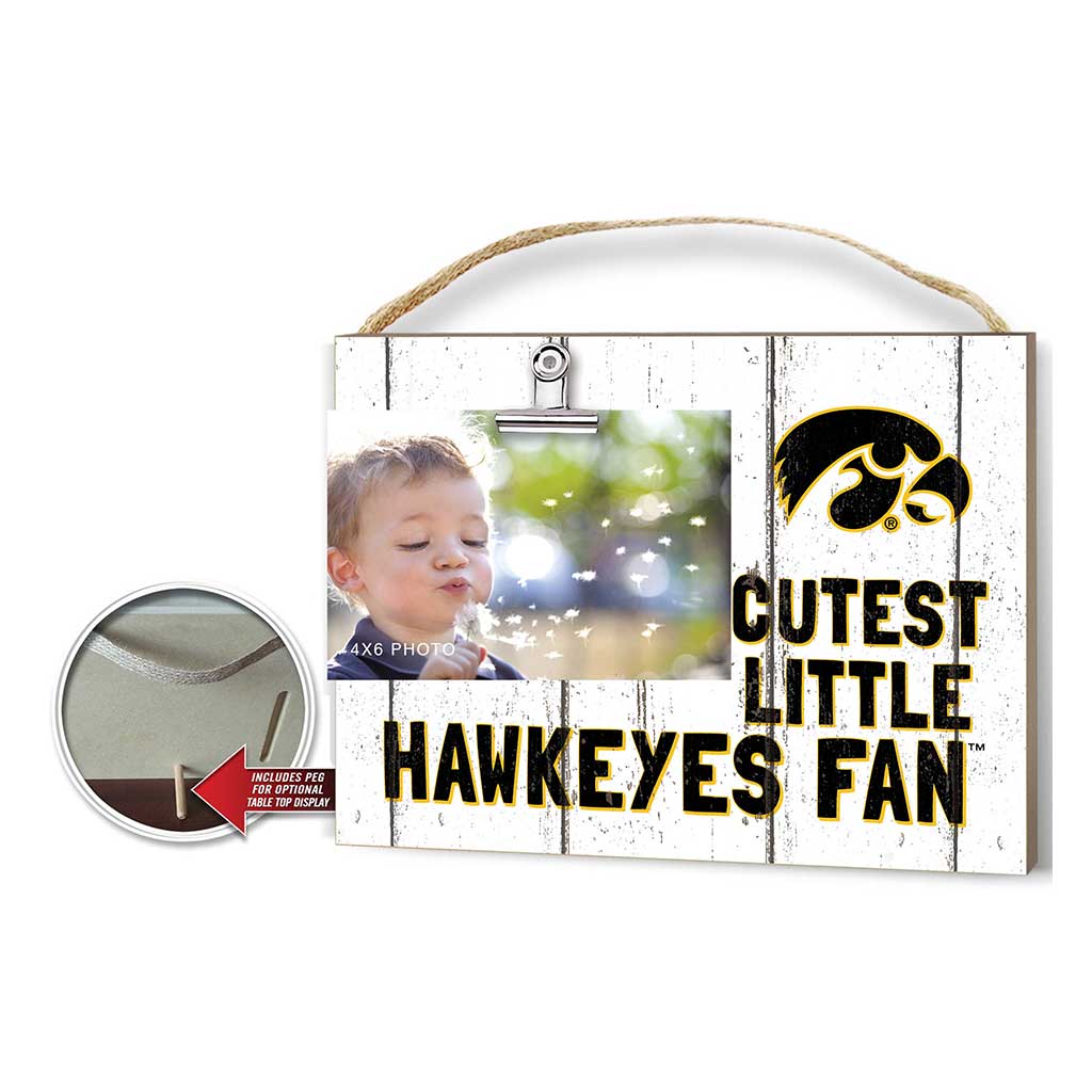 Cutest Little Weathered Logo Clip Photo Frame Iowa Hawkeyes