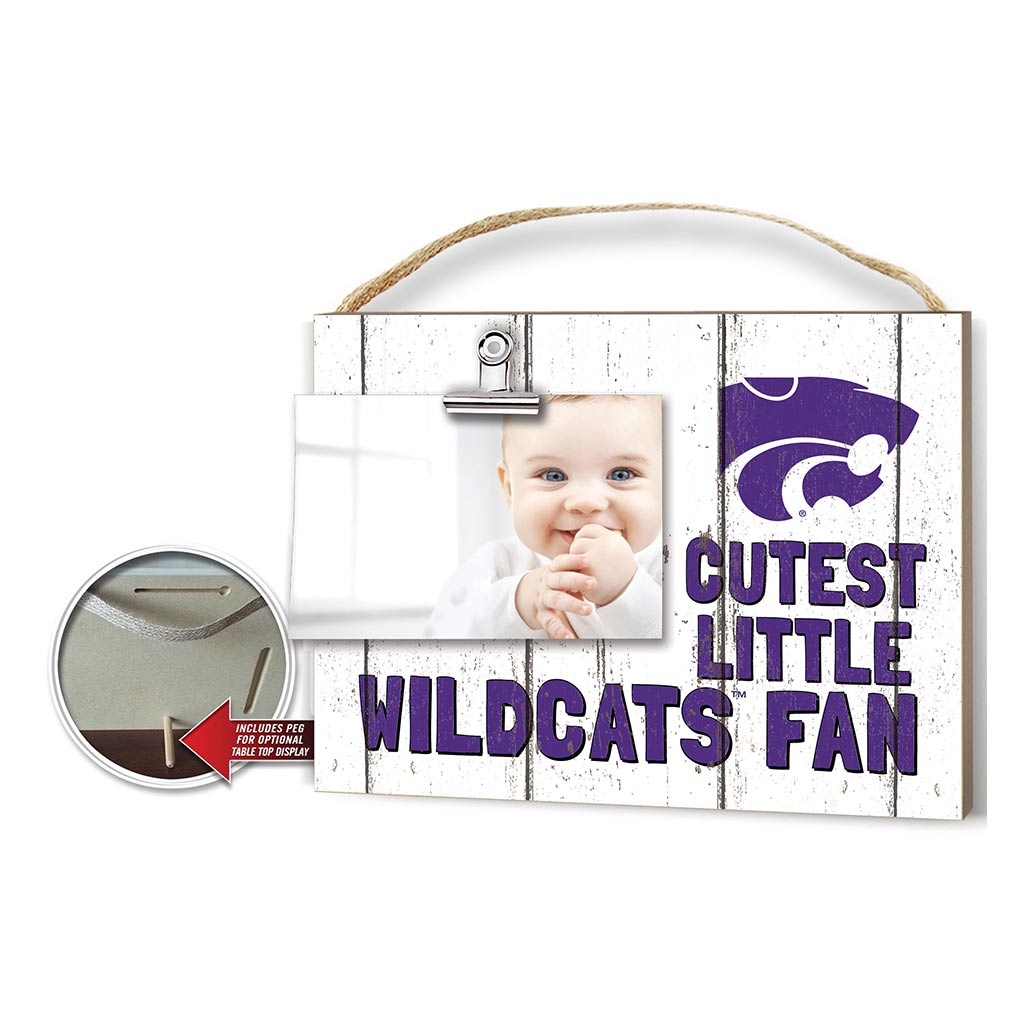 Cutest Little Weathered Logo Clip Photo Frame Kansas State Wildcats
