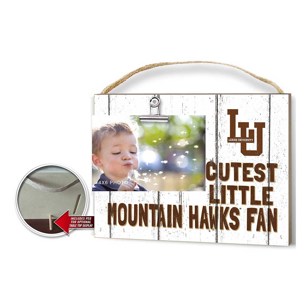 Cutest Little Weathered Logo Clip Photo Frame Lehigh Mountain Hawks