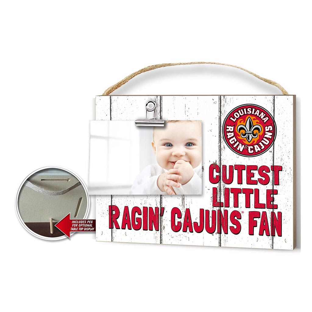 Cutest Little Weathered Logo Clip Photo Frame Louisiana State Lafayette Ragin Cajuns