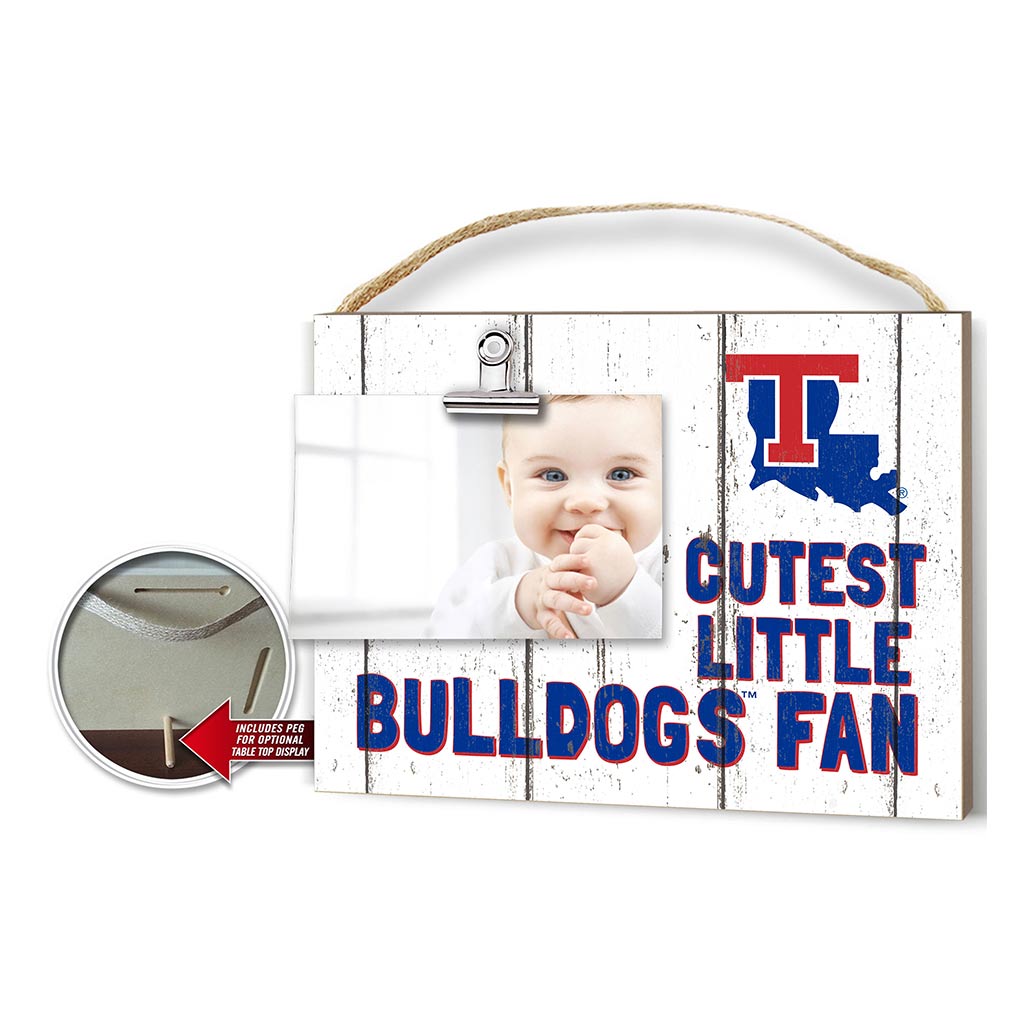 Cutest Little Weathered Logo Clip Photo Frame Louisiana Tech Bulldogs