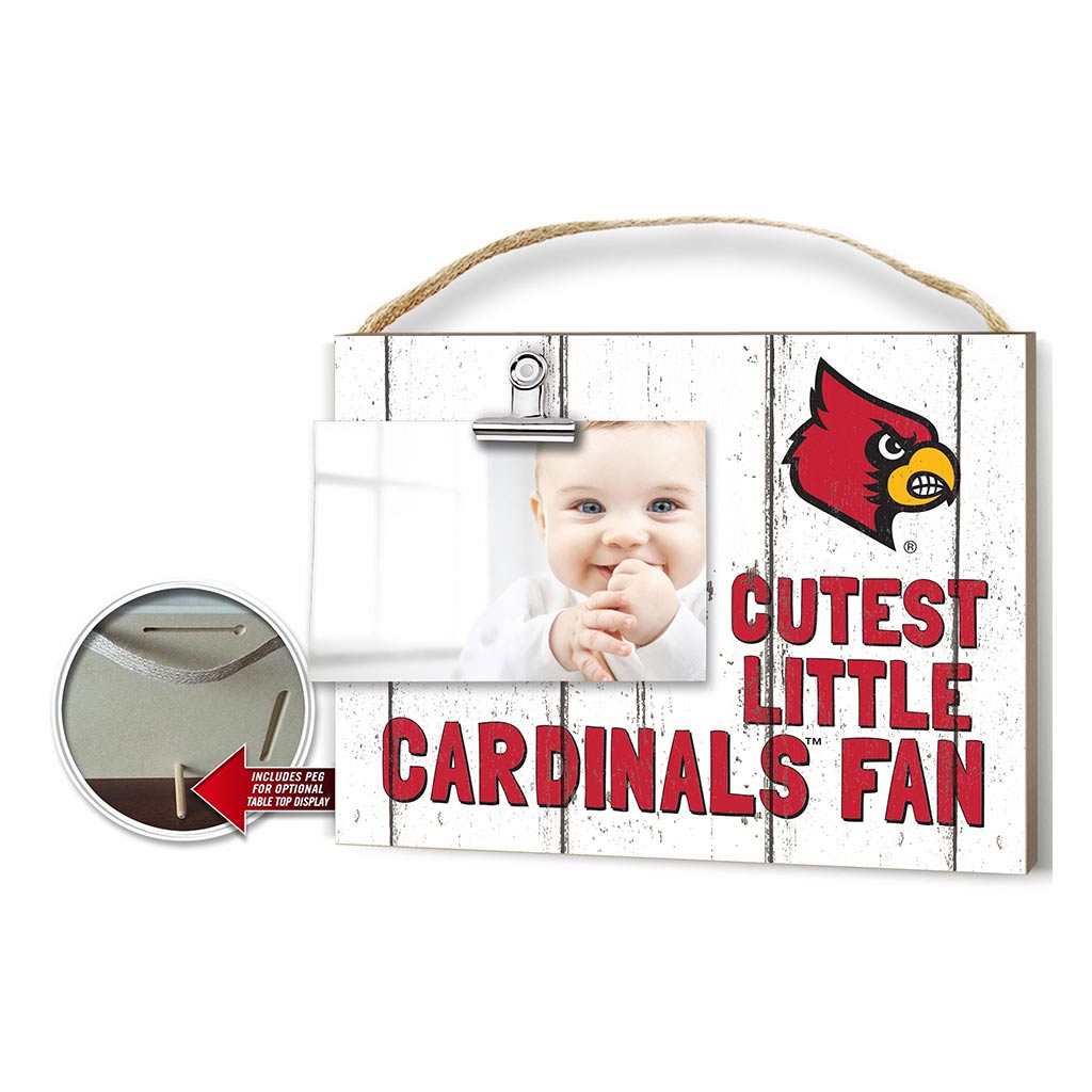 Cutest Little Weathered Logo Clip Photo Frame Louisville Cardinals
