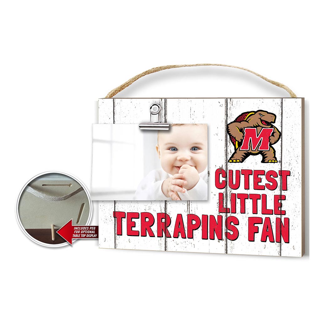 Cutest Little Weathered Logo Clip Photo Frame Maryland Terrapins