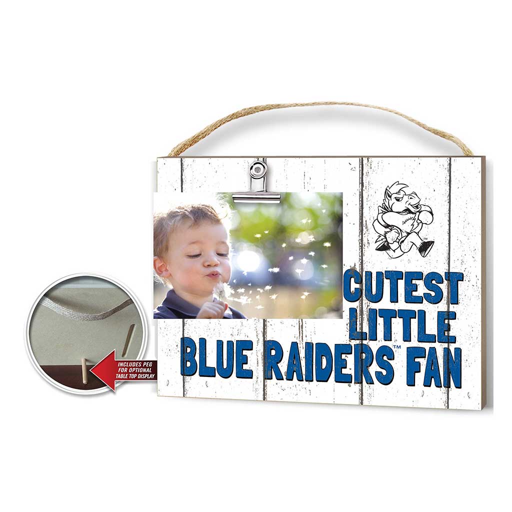 Cutest Little Weathered Logo Clip Photo Frame Middle Tennessee State Blue Raiders