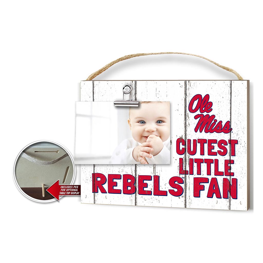 Cutest Little Weathered Logo Clip Photo Frame Mississippi Rebels