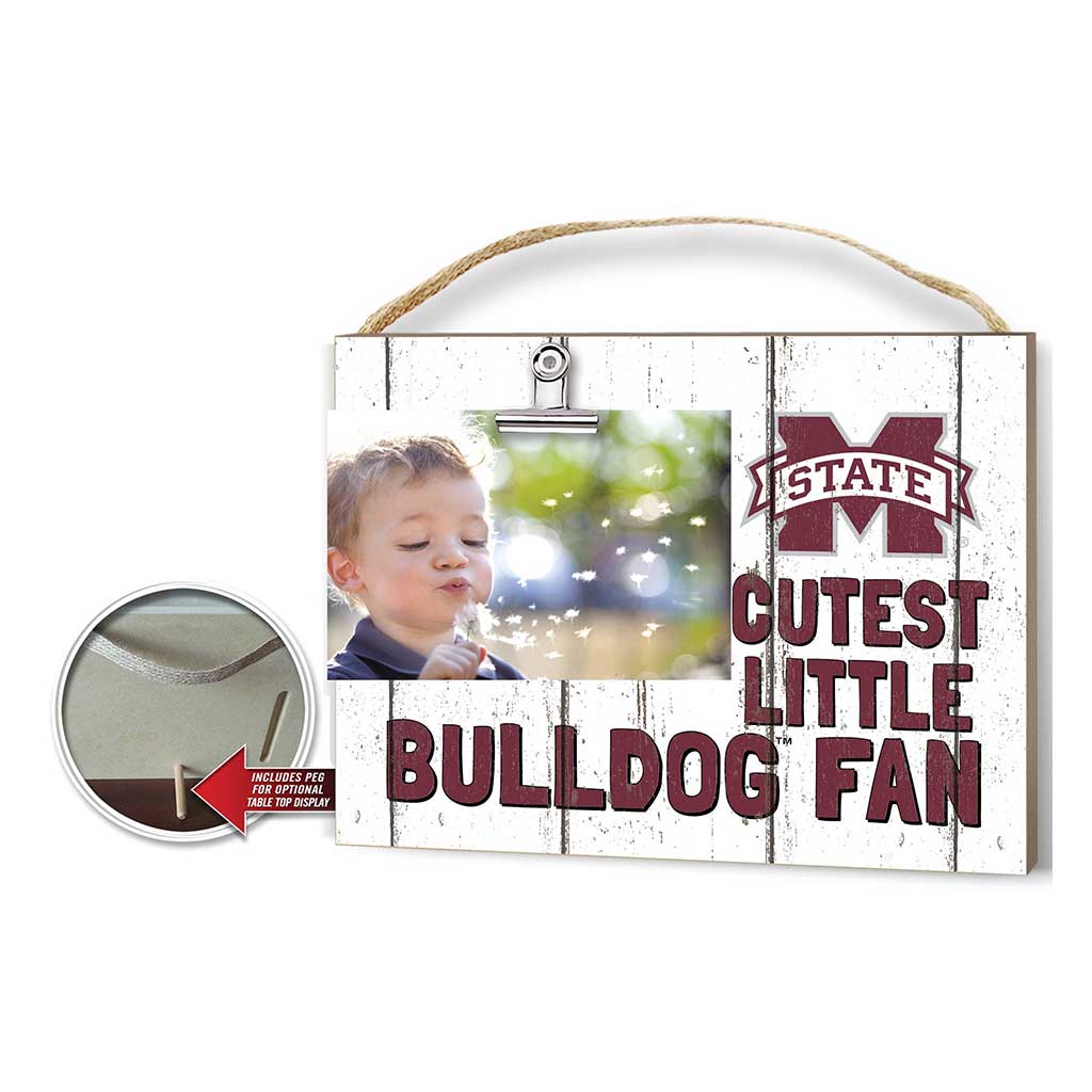 Cutest Little Weathered Logo Clip Photo Frame Mississippi State Bulldogs