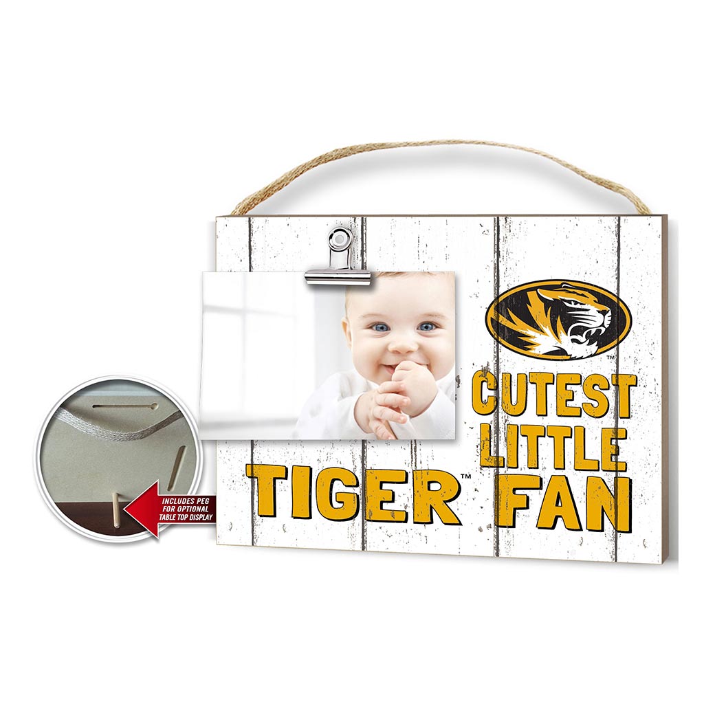 Cutest Little Weathered Logo Clip Photo Frame Missouri Tigers