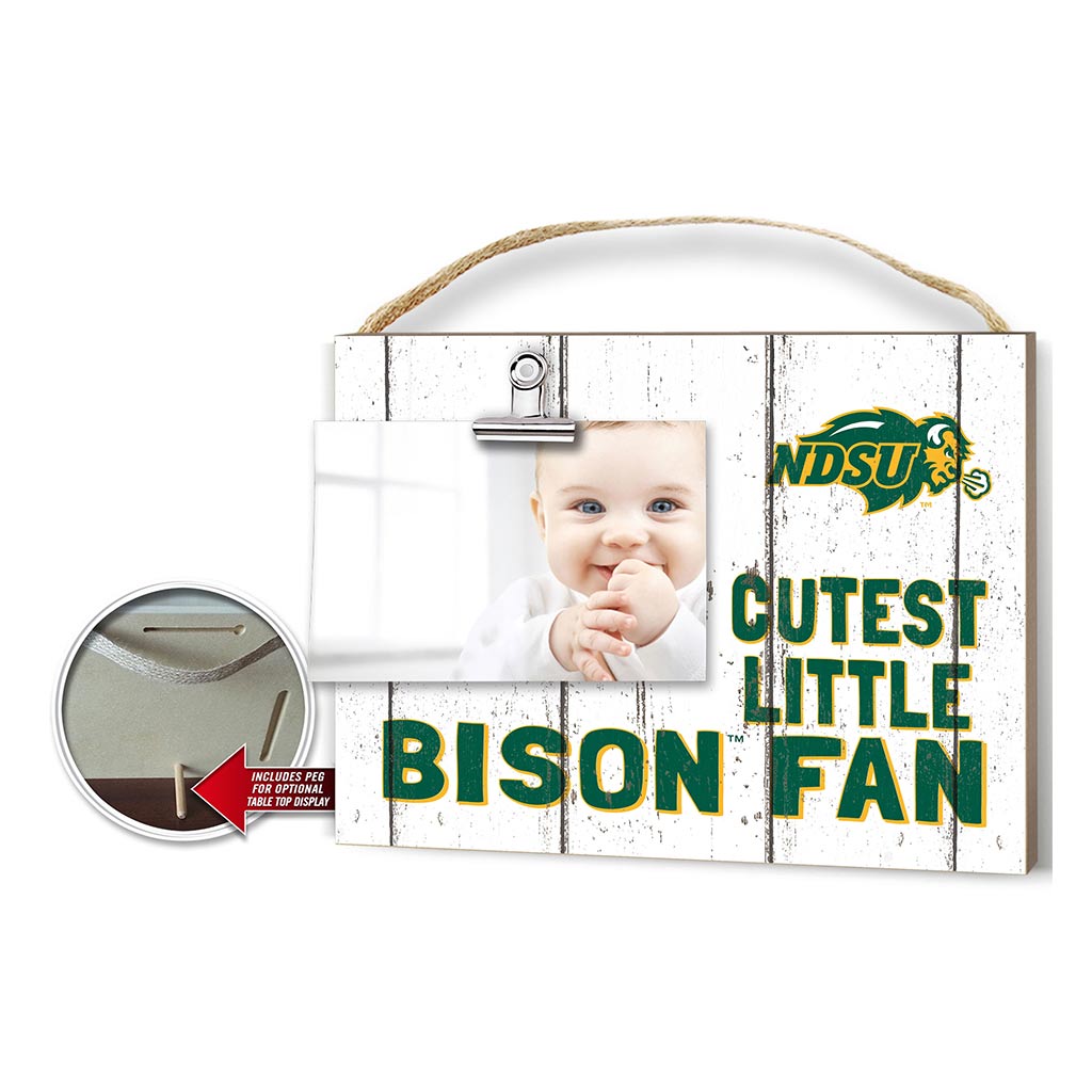 Cutest Little Weathered Logo Clip Photo Frame North Dakota State Bison