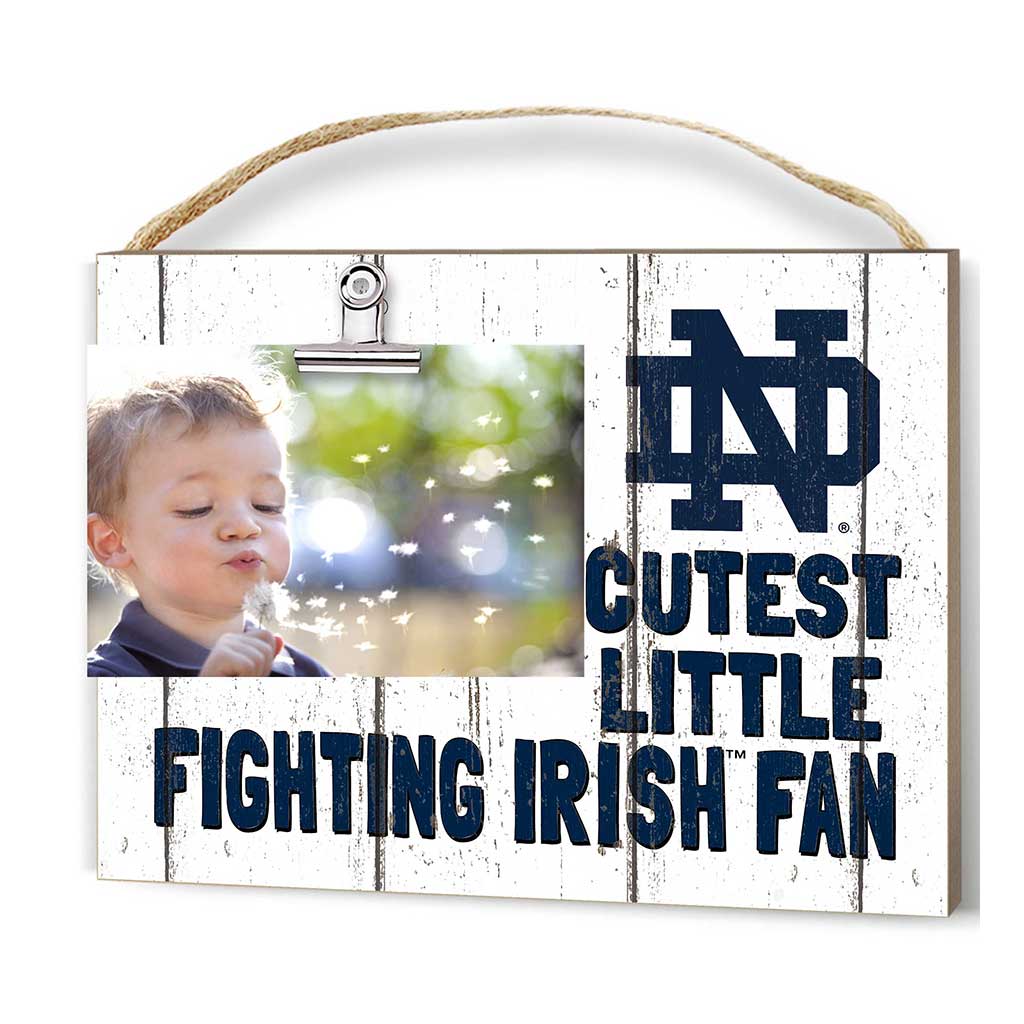 Cutest Little Weathered Clip Photo Frame Notre Dame Fighting Irish