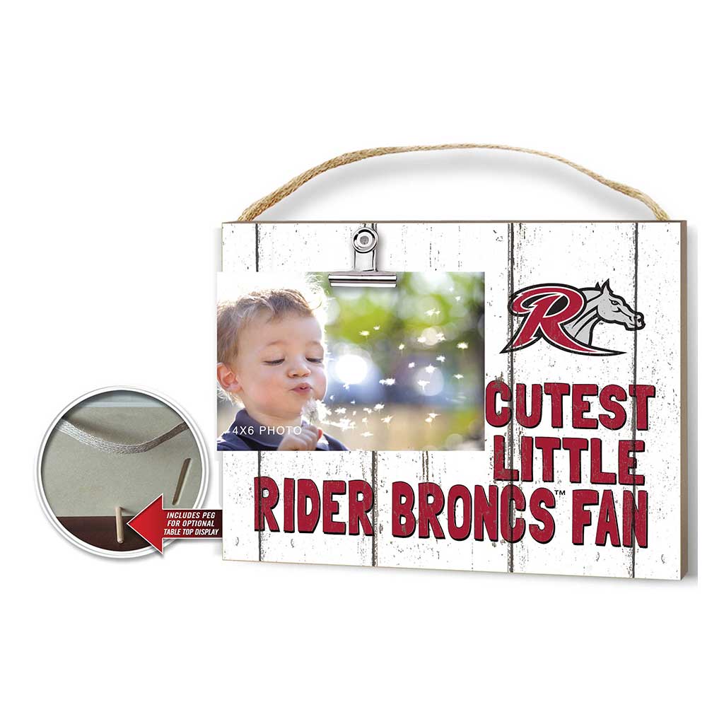 Cutest Little Weathered Logo Clip Photo Frame Rider Broncs