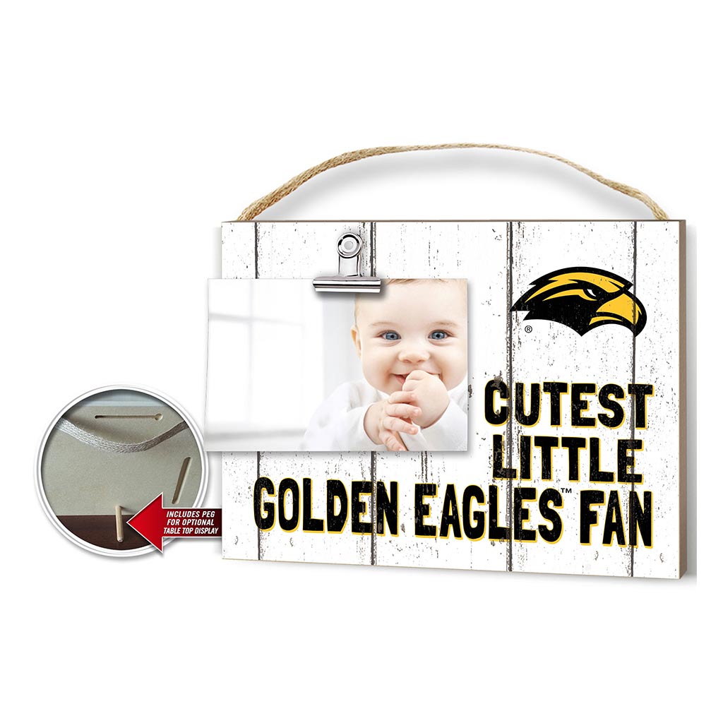 Cutest Little Weathered Logo Clip Photo Frame Southern Mississippi Golden Eagles