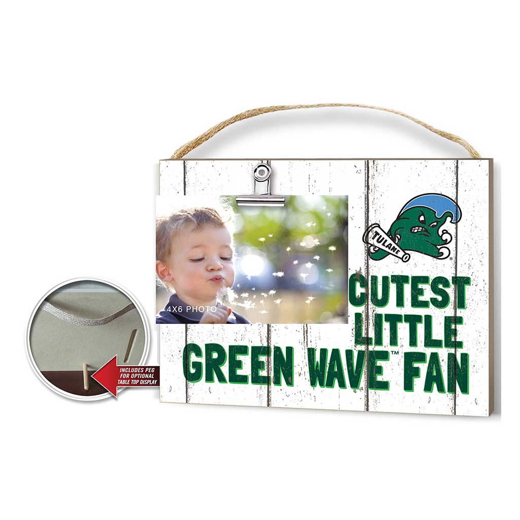 Cutest Little Weathered Logo Clip Photo Frame Tulane Green Wave