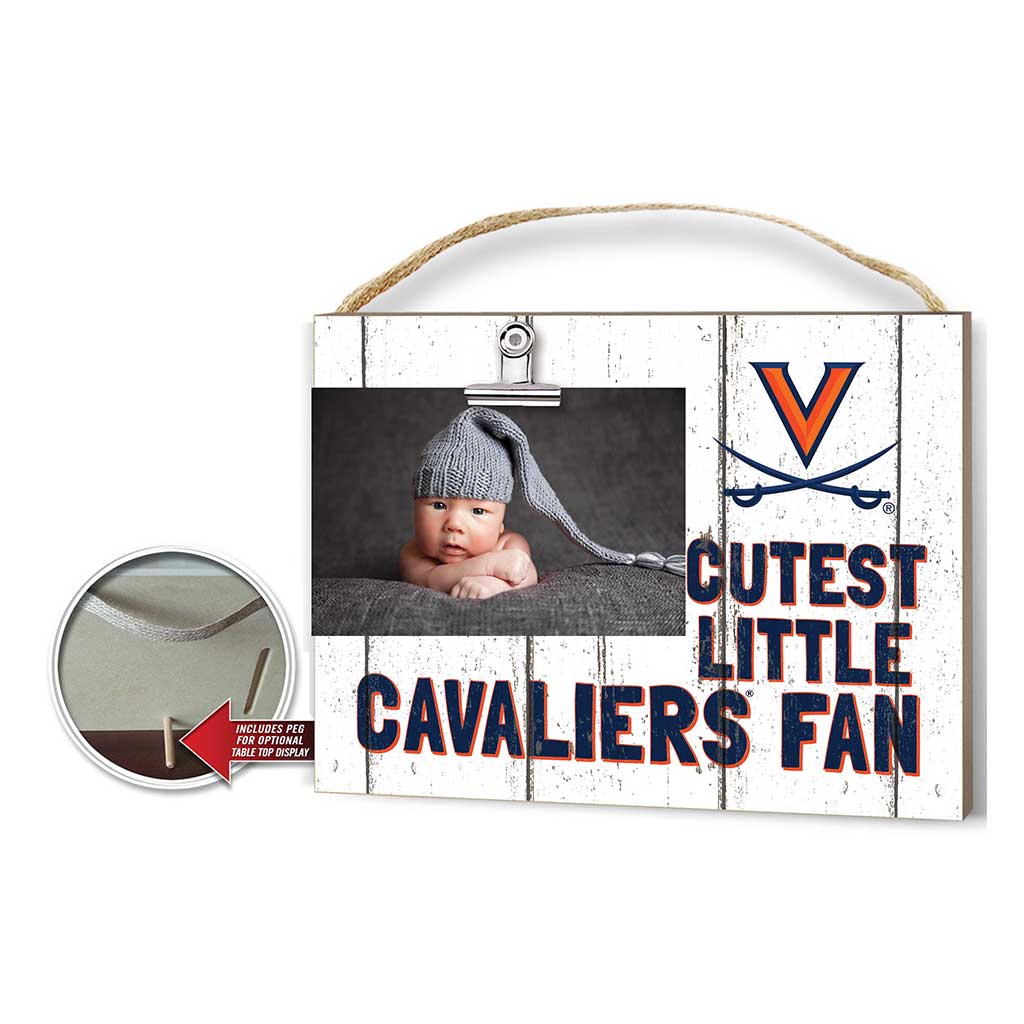 Cutest Little Weathered Logo Clip Photo Frame Virginia Cavaliers