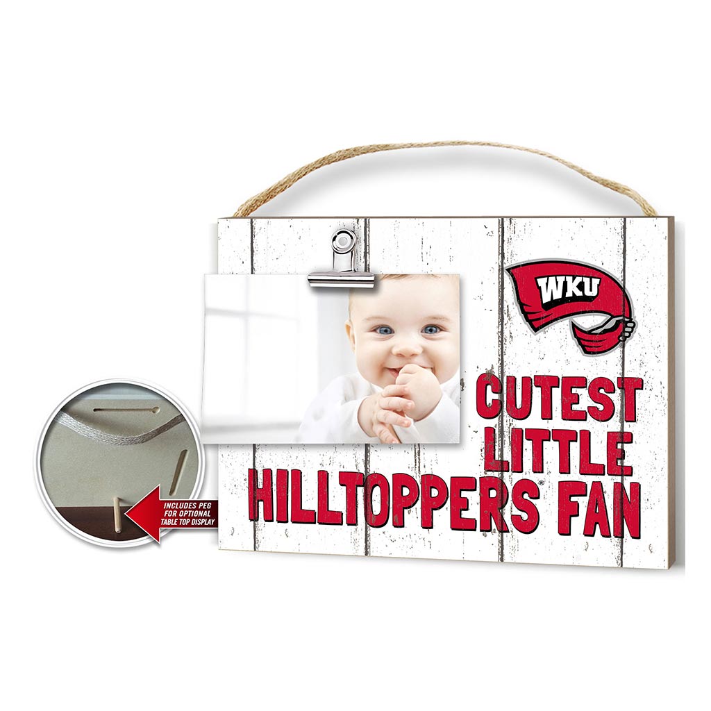 Cutest Little Weathered Logo Clip Photo Frame Western Kentucky Hilltoppers