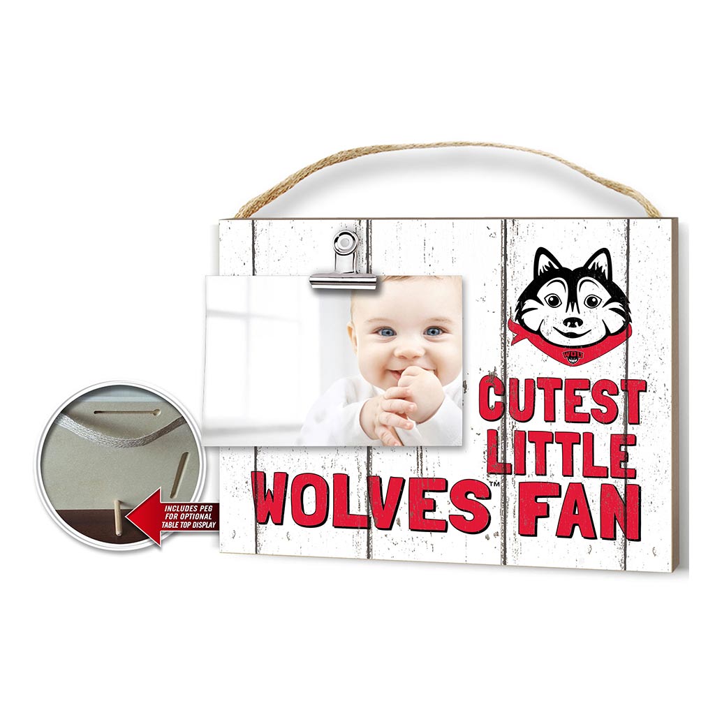 Cutest Little Weathered Logo Clip Photo Frame Western Oregon Wolves
