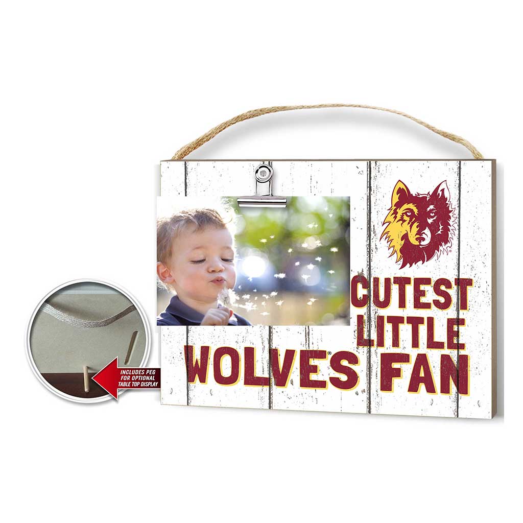 Cutest Little Weathered Logo Clip Photo Frame Northern State University Wolves