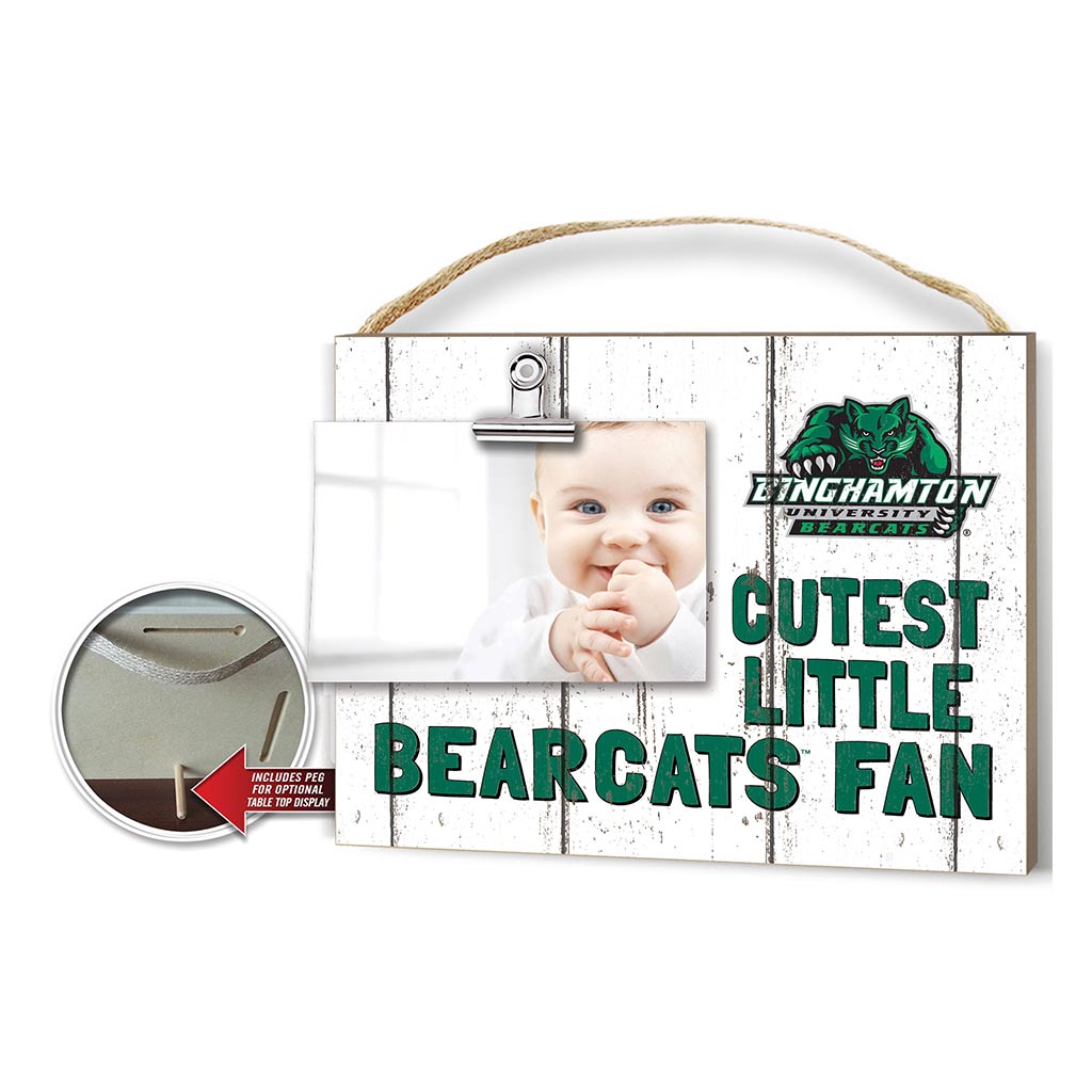 Cutest Little Weathered Logo Clip Photo Frame Binghamton Bearcats