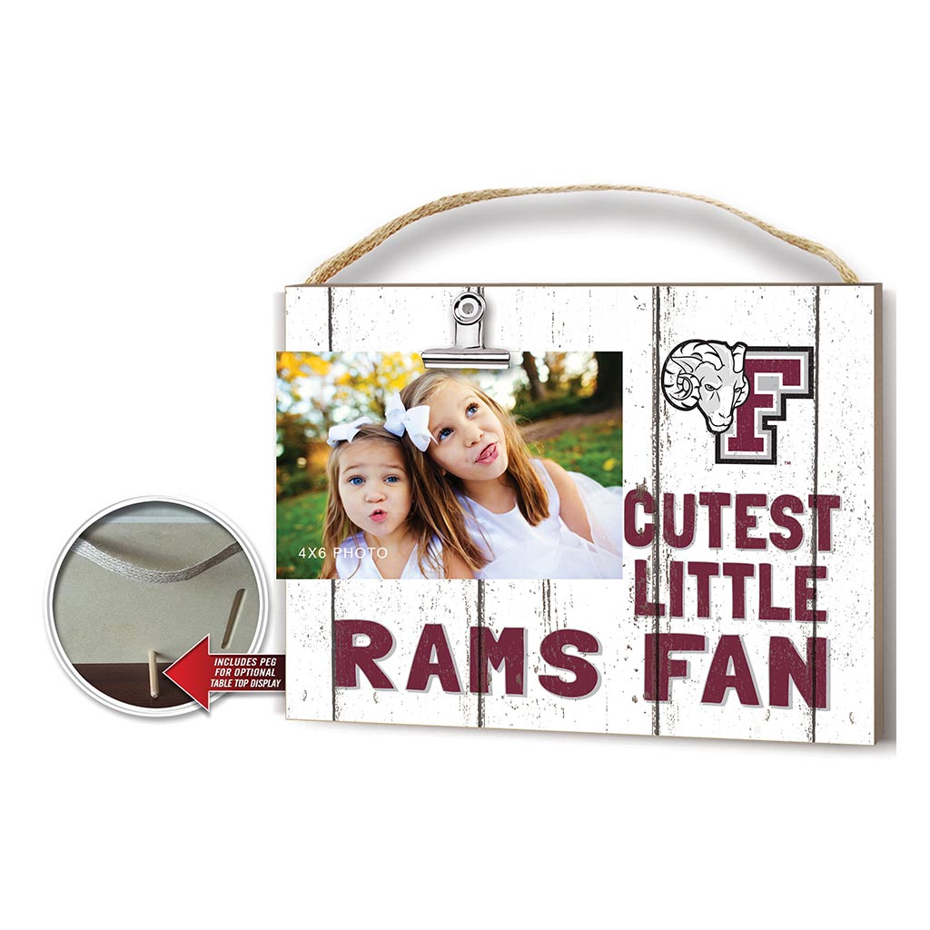 Cutest Little Weathered Logo Clip Photo Frame Fordham Rams