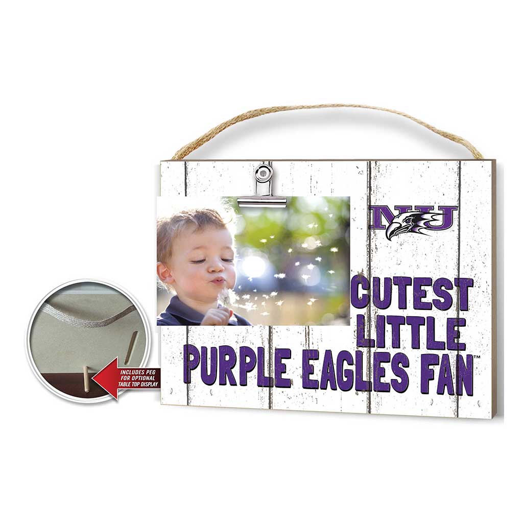 Cutest Little Weathered Logo Clip Photo Frame Niagara University Purple Eagles