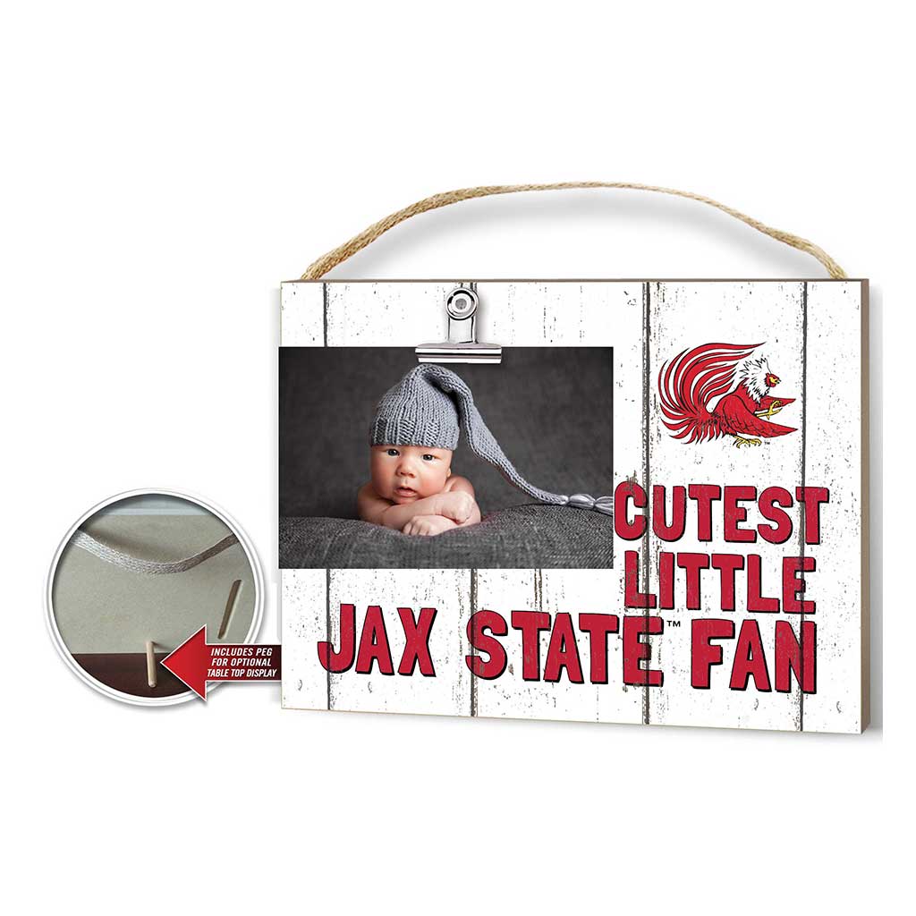 Cutest Little Weathered Logo Clip Photo Frame Jacksonville State Gamecocks