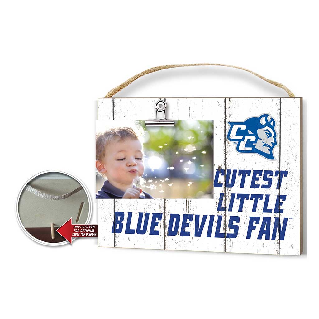 Cutest Little Weathered Logo Clip Photo Frame Central Connecticut State Blue Devils