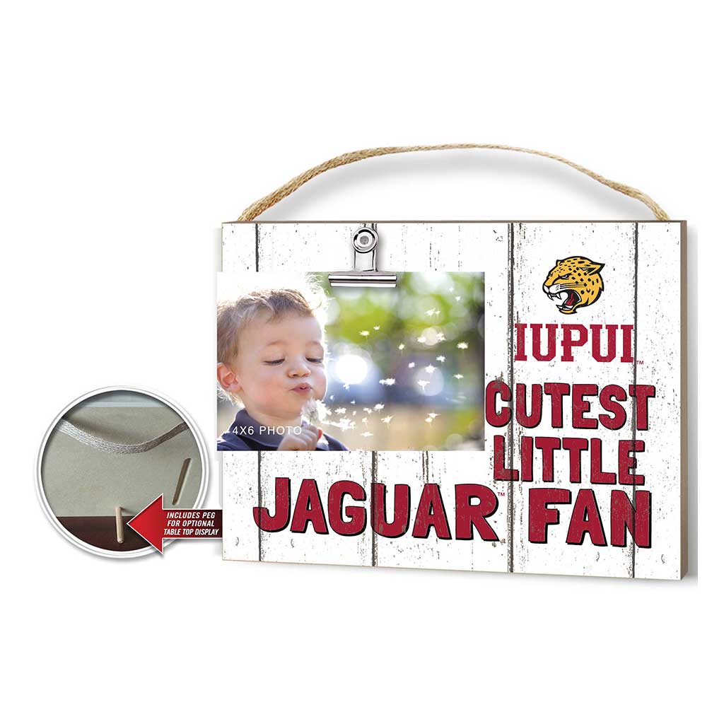 Cutest Little Weathered Logo Clip Photo Frame Indiana-Purdue Indianapolis Jaguars