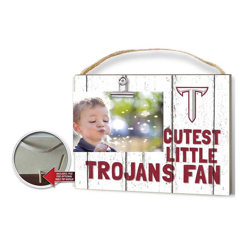 Cutest Little Weathered Logo Clip Photo Frame Troy Trojans