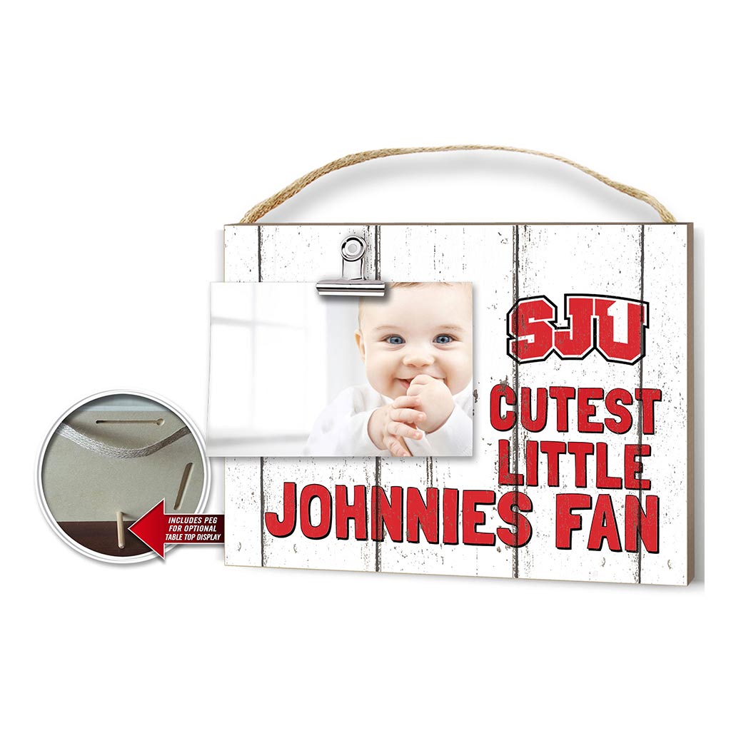 Cutest Little Weathered Logo Clip Photo Frame St. John's University Johnies