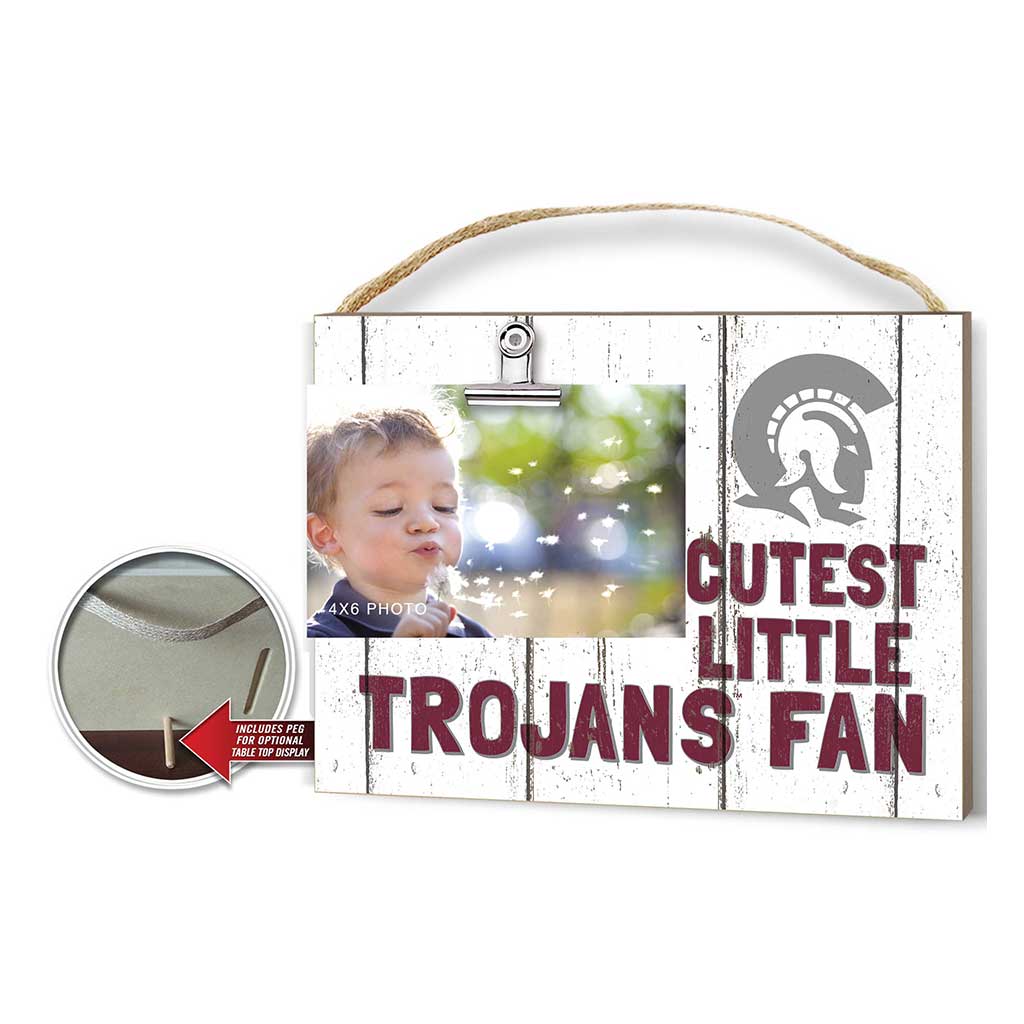 Cutest Little Weathered Logo Clip Photo Frame Arkansas at Little Rock TROJANS