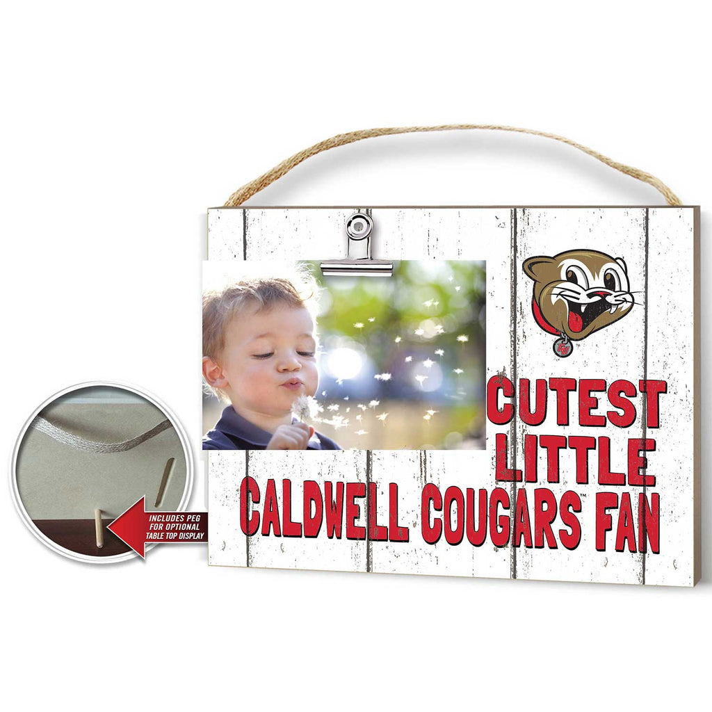 Cutest Little Weathered Logo Clip Photo Frame Caldwell University COUGARS