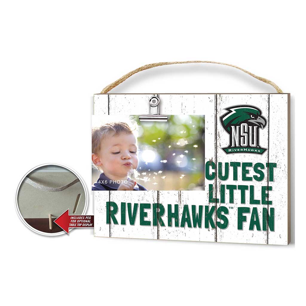Cutest Little Weathered Logo Clip Photo Frame Northeastern State University Riverhawks