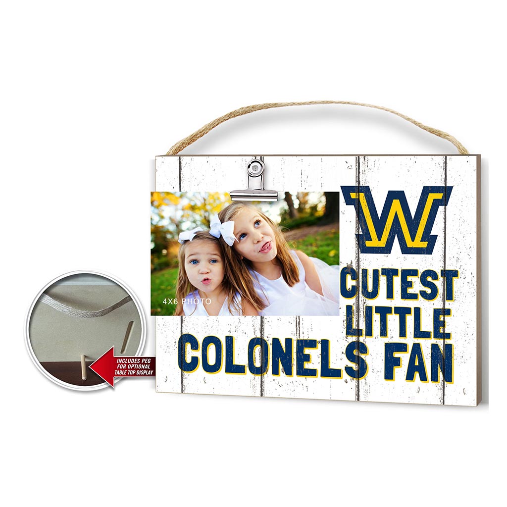 Cutest Little Weathered Logo Clip Photo Frame Wilkes University Colonels