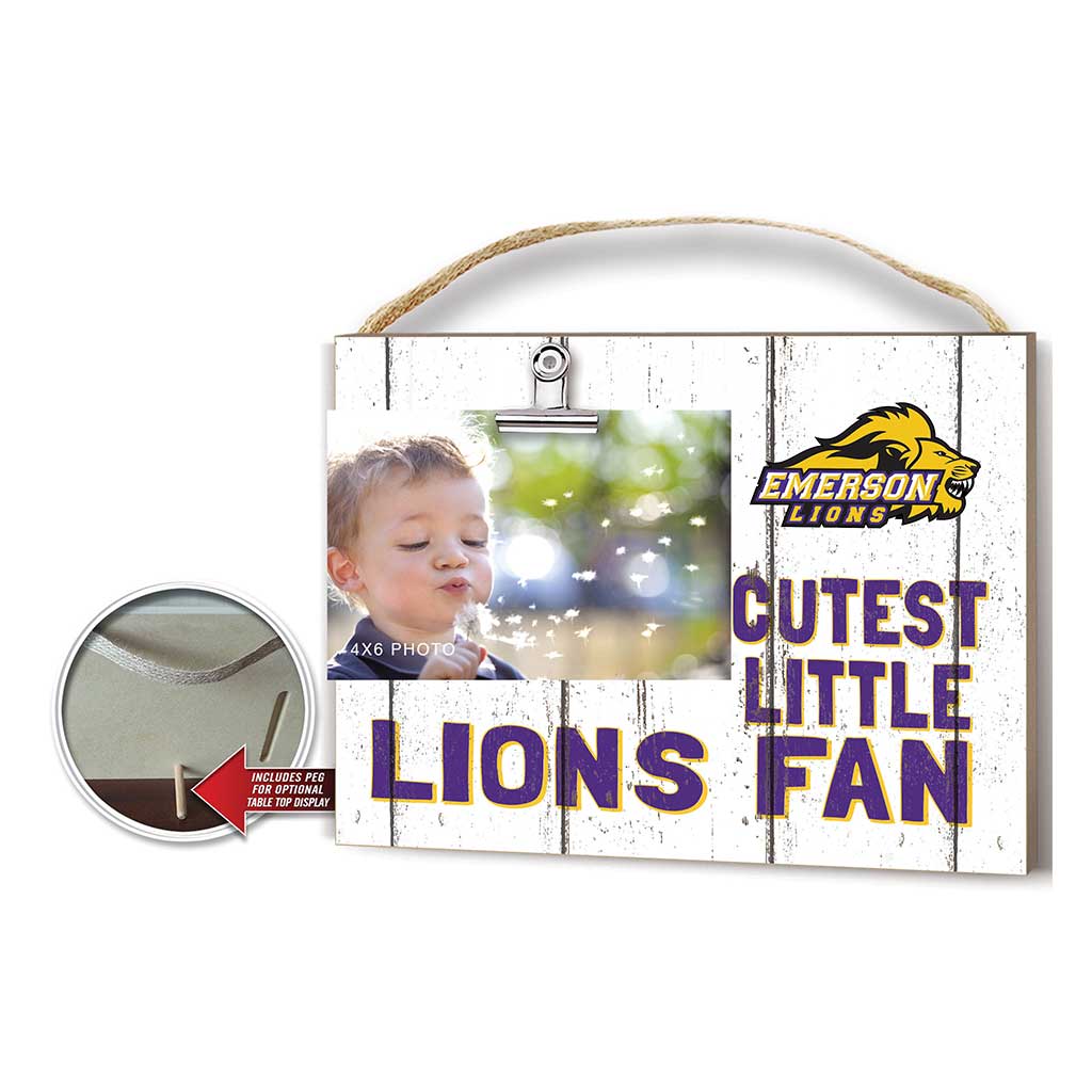 Cutest Little Weathered Logo Clip Photo Frame Emerson College Lions
