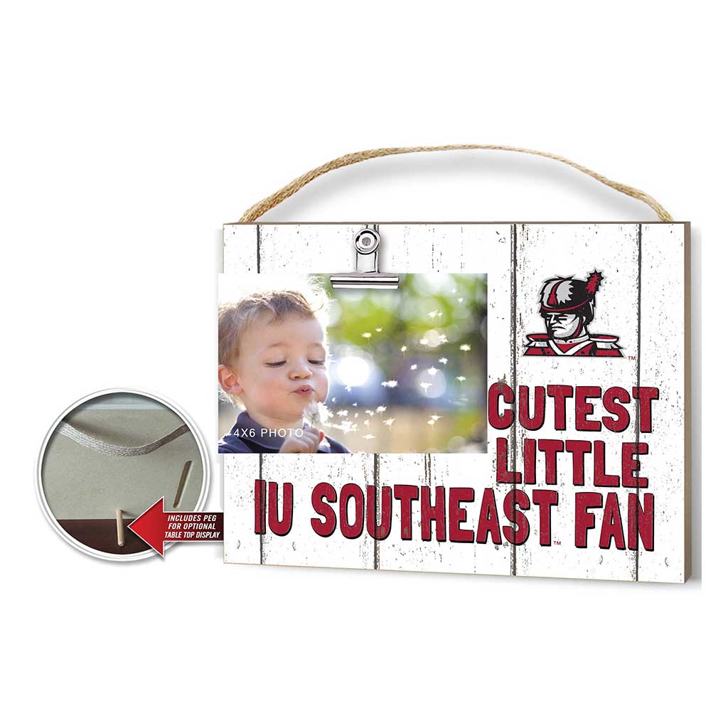 Cutest Little Weathered Logo Clip Photo Frame Indiana University Southeast Grenadiers