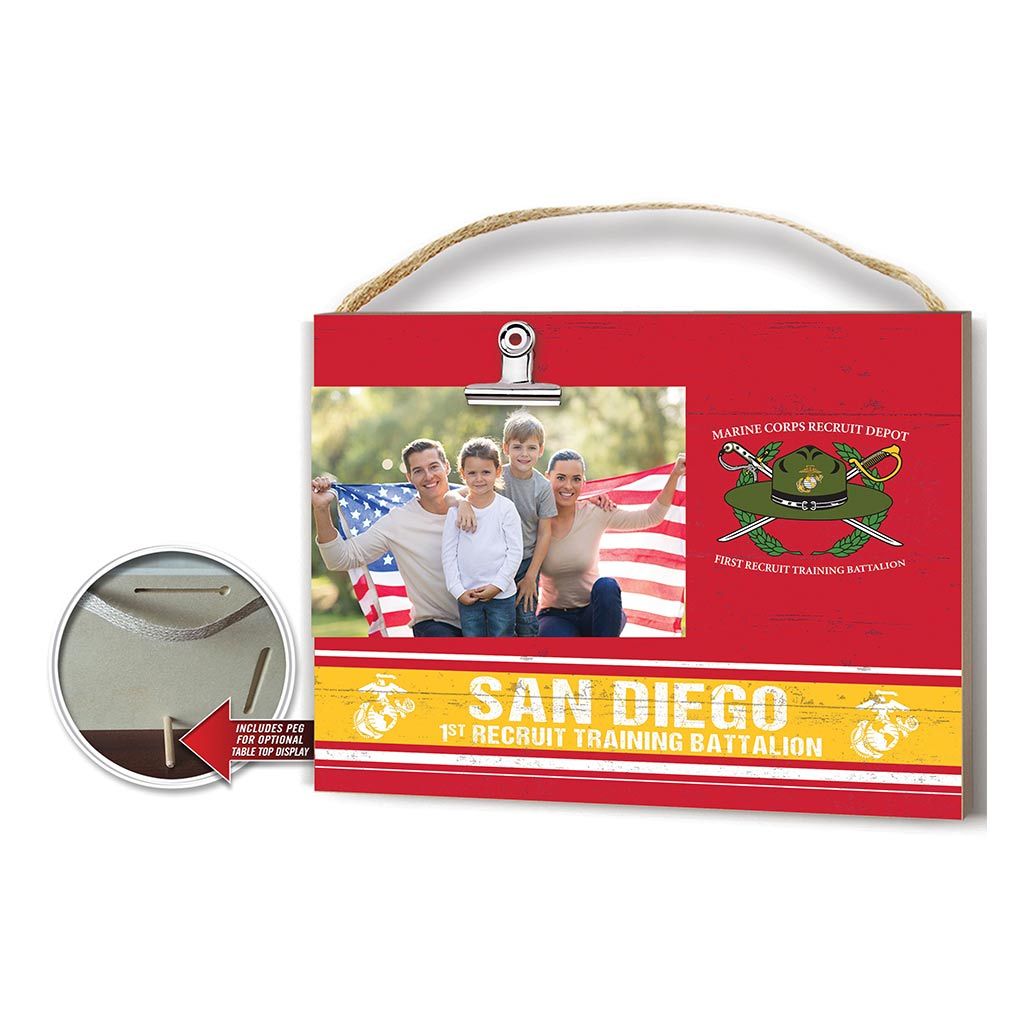 Clip It Colored Logo Photo Frame US Marines San Diego 1rst Recruit