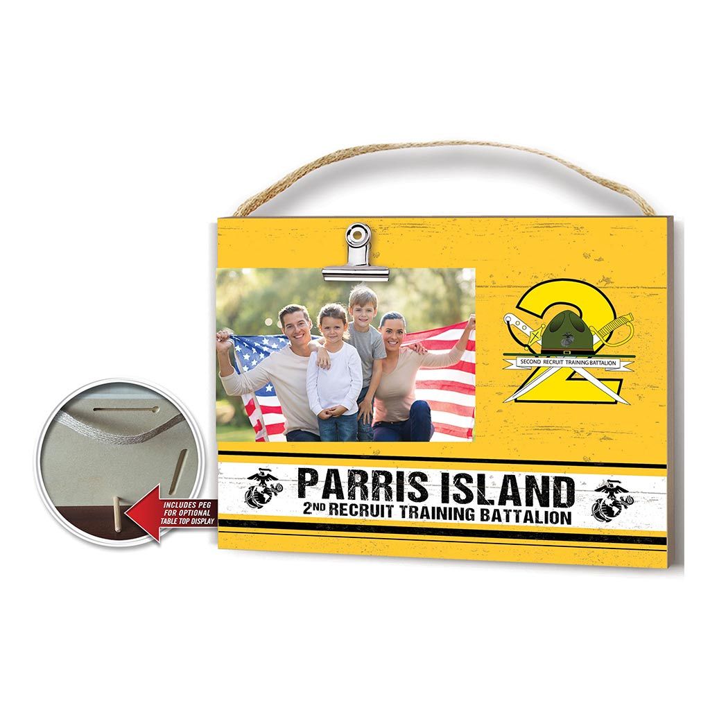 Clip It Colored Logo Photo Frame US Marines Parris Island 2nd Recruit