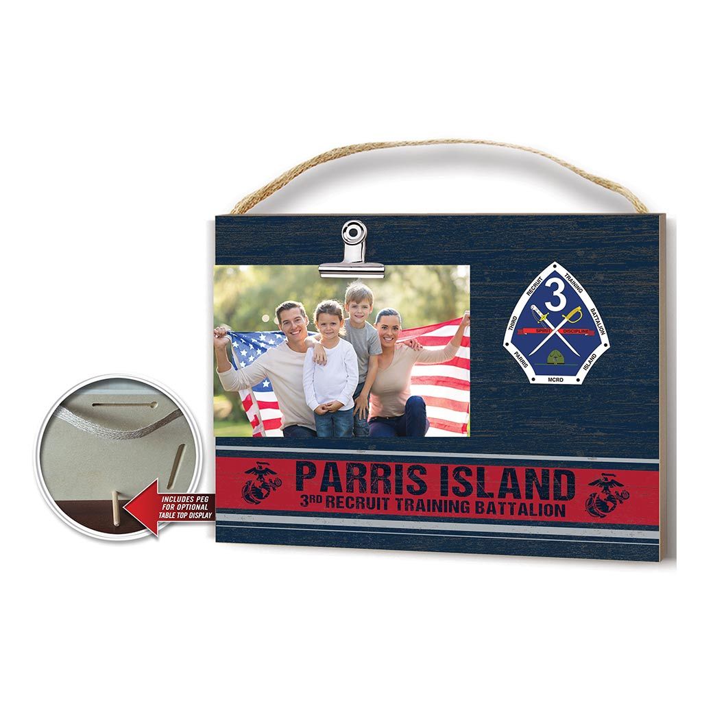Clip It Colored Logo Photo Frame US Marine Corps Parris Island 3rd Recruit